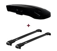 Dachbox Thule Vector M + Dachträger Thule WingBar Edge für Mercedes GLK X204 neu