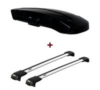 Dachbox Thule Vector M + Dachträger Thule WingBar Edge für VW Tiguan Typ 5N neu