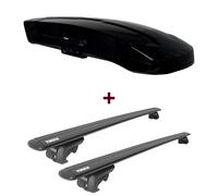 Dachbox Thule Vector M + Dachträger Thule WingBar EVO für Skoda Karoq SUV NU7