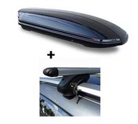 Dachbox VDP-MAA580 Relingträger Alu 580 Liter kompatibel mit für Mercedes GLK ab 08 abschließbar