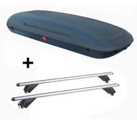 Dachbox CA480L carbonlook +Alu Dachträger RB003 für für Opel Insignia SW 5Tür ab