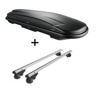 Dachbox VDPJUXT400L+Alu Relingträger VDP004L für für VW Passat Variant B7 10-14