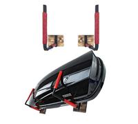 Dachbox verstellbarer Wandhalter Aufbewahrung Dachkoffer 33-57 cm Stahl BOX1 rot