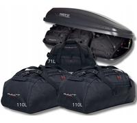 KJUST Dachboxen Taschen Set für Dachbox HAPRO TRAXER 4.6 3er-Set