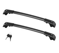 Dachgepäckträger Robuste Abschließbare Dachträger-Querstangen Aus Aluminium Für Kia Für Carnival 2022-2026 Schwarze Kanu-Gepäck-Frachtstangen