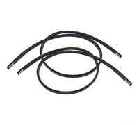 Dachleisten-Set für Honda Fit 2005-2008, hochfeste schwarze Gummi-Außenschienenabdeckung OE 74316SAA003 74306SAA003