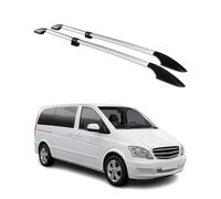 Dachreling Dachträger für Mercedes Vito / V Klasse W447 W639 2003-26 L1 Alu Grau