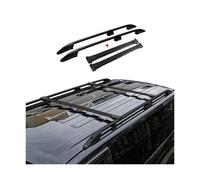 OMAC Dachreling + Dachträger Set kompatibel mit VW Caddy Maxi 2015-2020 Aluminium Schwarz 4tlg