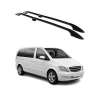 Dachreling kompatibel mit Mercedes Vito W639 W447 2003-2023 Alu Kurzer Radstand Schwarz