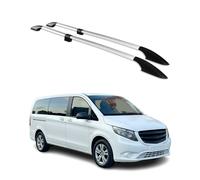 Dachreling für Mercedes Vito W639 W447 2003-2026 L2 Mittel Radstand Alu Grau