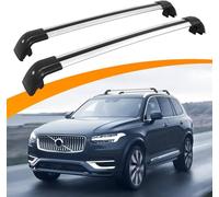 Dachreling für Volvo XC90 2015-2023 geschlossene Reling Relingträger aus Alu Universal Stahl Stahl Dachgepäckträger ohne Dachreling