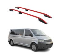 Dachreling für VW T5 T6 Transporter Multivan Caravelle 2003-24 L2 Langer Alu Rot