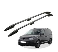 Dachreling passend für VW Caddy 5 ab Baujahr 2020 (Schwarz) mit ABE