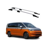 Dachreling Relingträger für VW T7 Multivan 2021-2026 Aluminium Silber 2 tlg