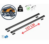 Dachträge Querträgerr Für Dachzelt Für Peugeot 407 SW 2004-2011 Stahl Schwarz