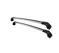 Dachträger 2 Stück Dachträger Für Mercedes Für Benz Für GLC SUV X253 X254 2015-2020 Seitenstangen Aus Aluminiumlegierung Kreuzschienen Gepäck Fahrradträger(Black Silver)
