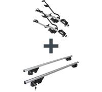 Dachträger + Fahrradträger für 2 Fahrräder - für Chrysler Stow 'n' Go V RT Set
