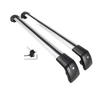 Dachträger Für Mercedes Für Benz GLC X254 2023-2025 2PC Querstangen Querstange Gepäckträger Dachträger Schiene Abschließbare Frachtstangen Dachgepäckträger Auto(Silber schwarz)