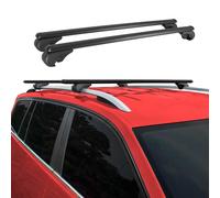 Dachträger für Skoda Octavia Combi 1998-2004 Gepäckträger Aluminium Schwarz 2x