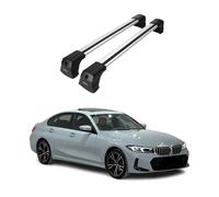 Dachträger Gepäckträger für BMW 4er G22 Coupé 2020-2026 Aluminium Grau 2tlg
