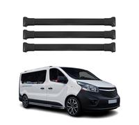 Dachträger Gepäckträger für Fiat Talento 2016-2024 Relingträger Alu Schwarz 3x
