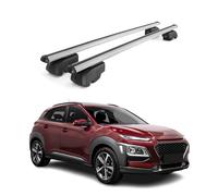 Dachträger Gepäckträger für Hyundai Kona 2017-2023 Querträger TÜV ABE Alu Grau