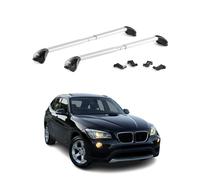 Dachträger kompatibel mit BMW X1 E84 F48 U11 2009-2024 TÜV Aluminium Silber 2 TLG