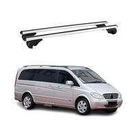 Dachträger Grundtäger für Mercedes Viano Vito W639 2003-2014 75kg Alu Silber 2x