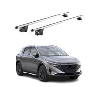 Dachträger Grundtäger für Nissan Qashqai J12 2021-2026 100kg Alu Silber 2x ABE