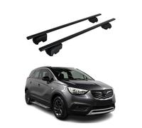 Dachträger Gepäckträger für Opel Vauxhall Crossland X 2017-2021 TÜV ABE Schwarz