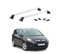 Dachträger Grundtäger für Opel Zafira C Tourer 2011-2019 100kg Alu Silber 2x ABE
