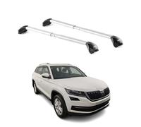 Dachträger Grundträger kompatibel mit Skoda Kodiaq NS7 2017-2024 5 türig TÜV Alu Silber 2X
