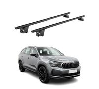 Dachträger Grundtäger für Skoda Kodiaq II 2024-2026 Aluminium Schwarz 2 tlg ABE