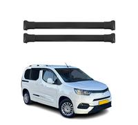 Dachträger Grundtäger für Toyota Proace City 2019-2026 75kg Alu Schwarz 2 tlg