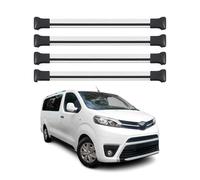 Dachträger Gepäckträger für Toyota Proace 2016-2024 Relingträger Alu Silber 4x