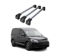Dachträger Grundtäger für VW Caddy Maxi 2020-2025 75kg Aluminium Silber 3 tlg