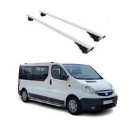 Dachträger Grundträger für Opel Vivaro A 2001-2014 75kg Stahl Silber 2 tlg