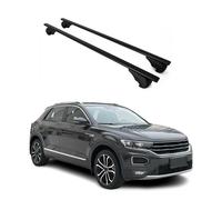 Dachträger Grundträger für VW T-Roc 2017-2025 75kg Stahl Schwarz 2 tlg
