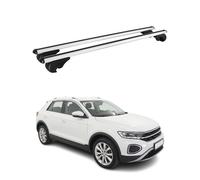 Dachträger Grundträger für VW T-Roc 2017-2025 TÜV Aluminium Silber 2tlg