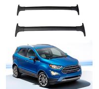 DachträGer RelingträGer für Ford Ecosport 2013 2014 2015 2016 2018 2019 2017 2020, Dachgepäckträger Alu Dachgepäckablage, Paar Schwarze gewidmet Diebstahl-Bars,Black