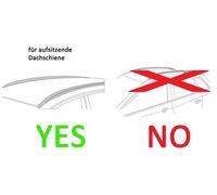 Dachträger/Relingträger VDP KING1 kompatibel mit für Seat Ateca (5 Türer) ab 16