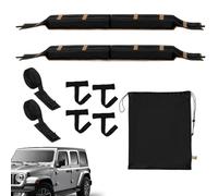Dachträger, weich, Universal, verstärkt, 2 Stück, Dachkissen für Querträger und Autos, Zurrgurte für Kanu, Surf, Snowboard, Kajak, Auto, LKW, SUV, Wohnmobile, Ca