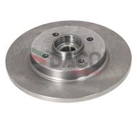 DACO Germany 2x Bremsscheibe Ø268mm hinten Voll für Citroën Berlingo 1.6 HDi 90