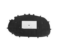 Dämmmatte Für VW Für Golf 6 Für GTI Aluminiumfolie Motorraum-Schalldämmmatte Aus Baumwolle Zur Geräuschreduzierung Schallschutzmatte(Schwarz)