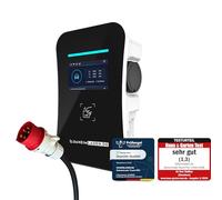 DAHEIM LADEN.DE Touch PRO Wallbox 11kW, ohne Ladekabel - mit 16A CEE Anschlusskabel- mit App, MID-Stromzähler, PV-Überschussladen, Lastmanagement, RFID, 14a