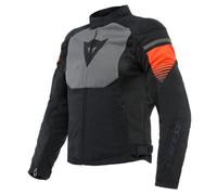 Dainese - Air Fast Tex Jacket, Sommer Motorradjacke, Quickdry Gewebe, Weiche Schulter Und Ellbogenprotektoren, Motorradjacke Für Herren, Schwarz/Grau/Fluo Rot, 50