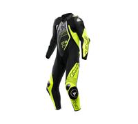 Dainese Audax D-Zip 1-Teiler Lederkombi Perf. Sw/Gelb/ Weiss, 50