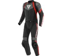 Dainese Avro 4 Herren Zweiteiler Lederkombi, schwarz-anthrazit-lavarot, 50