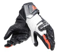 Dainese Carbon 4 Long Lady Leather Schwarz Weiß Fluo Rot