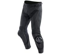 Delta 4 Herren Leder Motorradhose Stiefelhose Schwarz, 56 56 schwarz schwarz